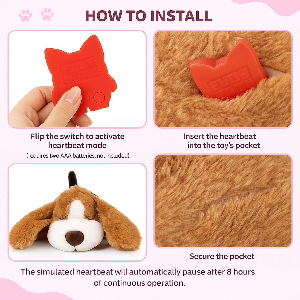 Puppy Dog Heartbeat Toy