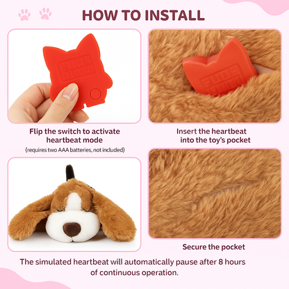 Puppy Dog Heartbeat Toy