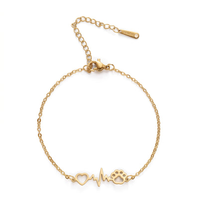 Free Heartbeat Paw Bracelet